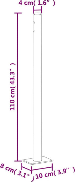 vidaXL Tuinscherm uittrekbaar 180x500 cm rood