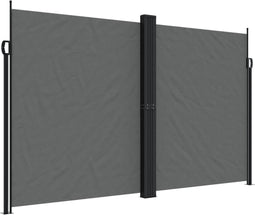 vidaXL - Tuinscherm - uittrekbaar - 200x1200 - cm - antracietkleurig