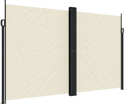 vidaXL - Tuinscherm - uittrekbaar - 200x1200 - cm - crèmekleurig