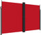 vidaXL - Tuinscherm - uittrekbaar - 200x1200 - cm - rood