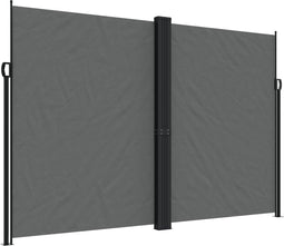 vidaXL - Tuinscherm - uittrekbaar - 220x1200 - cm - antracietkleurig
