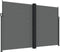 vidaXL - Tuinscherm - uittrekbaar - 220x1200 - cm - antracietkleurig