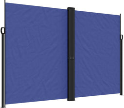 vidaXL - Tuinscherm - uittrekbaar - 220x1200 - cm - blauw