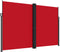 vidaXL - Tuinscherm - uittrekbaar - 220x1200 - cm - rood
