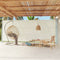 vidaXL - Tuinscherm - uittrekbaar - 220x600 - cm - crème