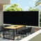 vidaXL - Tuinscherm - uittrekbaar - 600x160 - cm - zwart