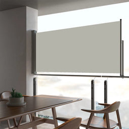 vidaXL - Tuinscherm - uittrekbaar - 60x300 - cm - crèmekleurig