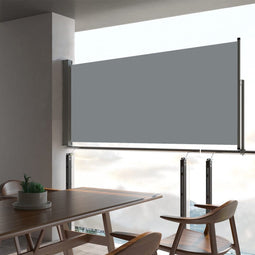 vidaXL - Tuinscherm - uittrekbaar - 60x300 - cm - grijs