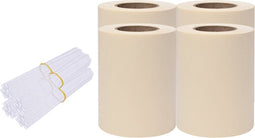 vidaXL - Tuinschermen - 4 - st - 35x0,19 - m - PVC - crèmekleurig