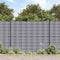 vidaXL - Tuinschermen - 4 - st - 35x0,19 - m - PVC - mat - lichtgrijs