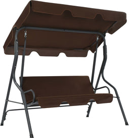 vidaXL Tuinschommelstoel 170x110x153 cm crèmewit