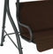 vidaXL Tuinschommelstoel 170x110x153 cm koffiekleurig