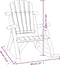 vidaXL - Tuinschommelstoel - 69x96x101 - cm - massief - vurenhout