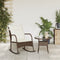 vidaXL - Tuinschommelstoel - met - kussens - poly - rattan - bruin