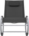 vidaXL - Tuinschommelstoel - textileen - zwart