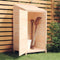 vidaXL - Tuinschuur - 102x52x112 - cm - massief - vurenhout - wit