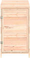 vidaXL - Tuinschuur - 102x52x112 - cm - massief - vurenhout - wit