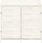 vidaXL - Tuinschuur - 102x52x112 - cm - massief - vurenhout - wit