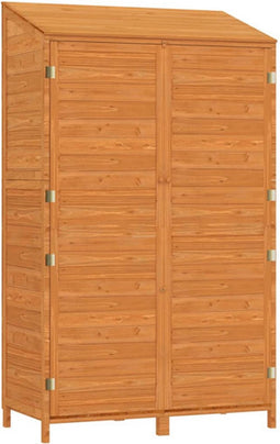 vidaXL - Tuinschuur - 102x52x174,5 - cm - massief - vurenhout - bruin