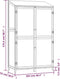 vidaXL - Tuinschuur - 102x52x174,5 - cm - massief - vurenhout - bruin
