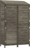 vidaXL - Tuinschuur - 102x52x174,5 - cm - massief - vurenhout - antracietkleurig