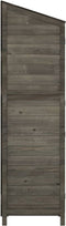 vidaXL - Tuinschuur - 102x52x174,5 - cm - massief - vurenhout - antracietkleurig