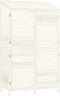 vidaXL - Tuinschuur - 102x52x174,5 - cm - massief - vurenhout - wit