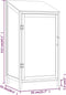vidaXL - Tuinschuur - 102x52x174,5 - cm - massief - vurenhout - wit