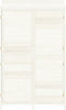vidaXL - Tuinschuur - 102x52x174,5 - cm - massief - vurenhout - wit