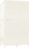 vidaXL - Tuinschuur - 102x52x174,5 - cm - massief - vurenhout - wit