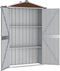 vidaXL - Tuinschuur - 116x45x175 - cm - gegalvaniseerd - staal - bruin