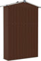 vidaXL - Tuinschuur - 116x45x175 - cm - gegalvaniseerd - staal - bruin