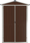 vidaXL - Tuinschuur - 116x45x175 - cm - gegalvaniseerd - staal - bruin