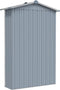 vidaXL - Tuinschuur - 116x45x175 - cm - gegalvaniseerd - staal - grijs