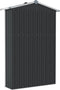 vidaXL - Tuinschuur - 116x45x175 - cm - gegalvaniseerd - staal - grijs