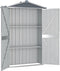 vidaXL - Tuinschuur - 116x45x175 - cm - gegalvaniseerd - staal - grijs