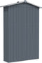 vidaXL - Tuinschuur - 116x45x175 - cm - gegalvaniseerd - staal - grijs