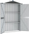 vidaXL - Tuinschuur - 116x45x175 - cm - gegalvaniseerd - staal - grijs