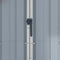 vidaXL - Tuinschuur - 116x45x175 - cm - gegalvaniseerd - staal - grijs