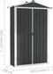 vidaXL - Tuinschuur - 116x45x175 - cm - gegalvaniseerd - staal - grijs
