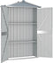 vidaXL - Tuinschuur - 116x45x175 - cm - gegalvaniseerd - staal - grijs