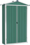 vidaXL - Tuinschuur - 116x45x175 - cm - gegalvaniseerd - staal - groen