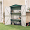 vidaXL - Tuinschuur - 116x45x175 - cm - gegalvaniseerd - staal - groen