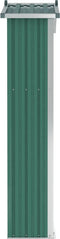 vidaXL - Tuinschuur - 116x45x175 - cm - gegalvaniseerd - staal - groen