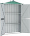 vidaXL - Tuinschuur - 116x45x175 - cm - gegalvaniseerd - staal - groen