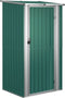 vidaXL - Tuinschuur - 118,5x97x209,5 - cm - gegalvaniseerd - staal - groen