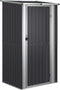 vidaXL - Tuinschuur - 118,5x97x209,5 - cm - gegalvaniseerd - staal - antraciet