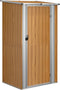 vidaXL - Tuinschuur - 118,5x97x209,5 - cm - gegalvaniseerd - staal - bruin