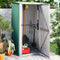 vidaXL - Tuinschuur - 118,5x97x209,5 - cm - gegalvaniseerd - staal - groen
