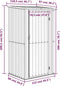 vidaXL - Tuinschuur - 118,5x97x209,5 - cm - gegalvaniseerd - staal - groen